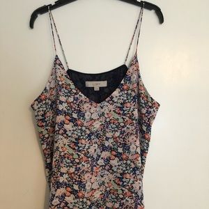 Loft floral tank M NWT